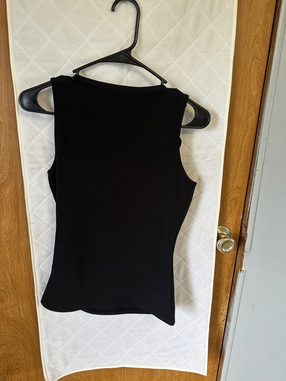 Sterling & Stitch Black Tank Top with Western Buckle Straps - Picture 3 of 3